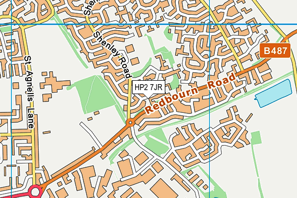 HP2 7JR map - OS VectorMap District (Ordnance Survey)