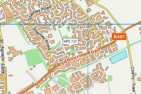 HP2 7JY map - OS VectorMap District (Ordnance Survey)