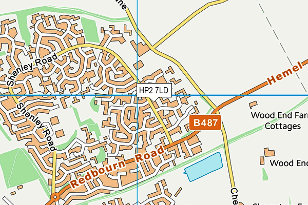 HP2 7LD map - OS VectorMap District (Ordnance Survey)