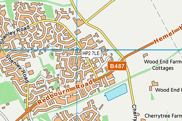 HP2 7LE map - OS VectorMap District (Ordnance Survey)