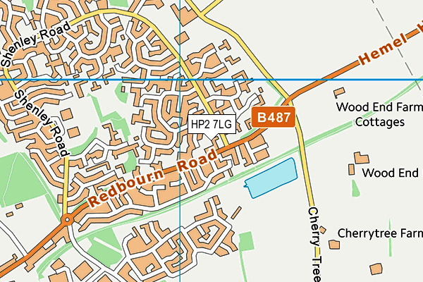 HP2 7LG map - OS VectorMap District (Ordnance Survey)