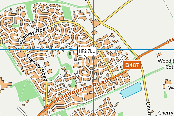 HP2 7LL map - OS VectorMap District (Ordnance Survey)