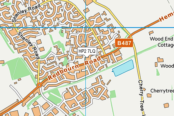 HP2 7LQ map - OS VectorMap District (Ordnance Survey)