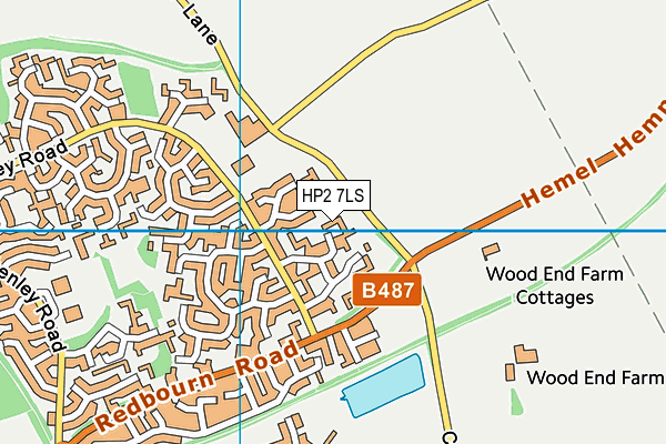 HP2 7LS map - OS VectorMap District (Ordnance Survey)