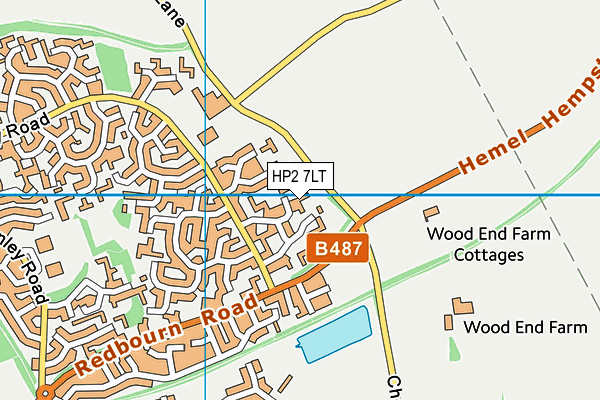 HP2 7LT map - OS VectorMap District (Ordnance Survey)