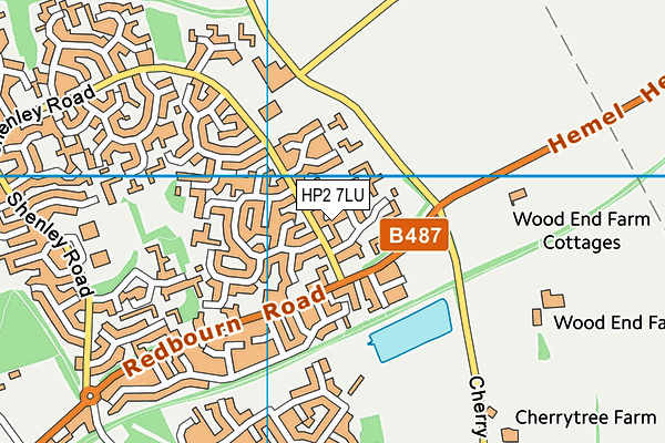 HP2 7LU map - OS VectorMap District (Ordnance Survey)