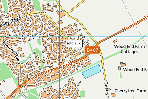 HP2 7LX map - OS VectorMap District (Ordnance Survey)