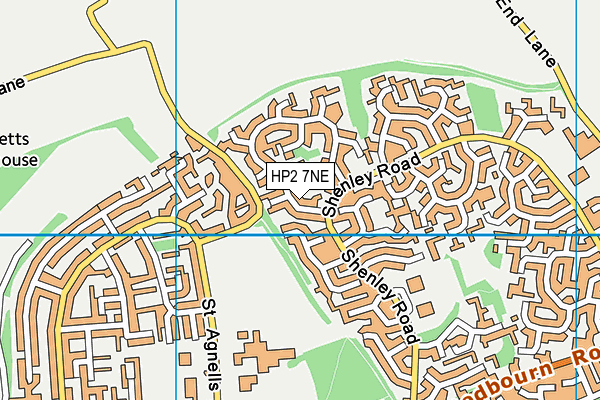 HP2 7NE map - OS VectorMap District (Ordnance Survey)