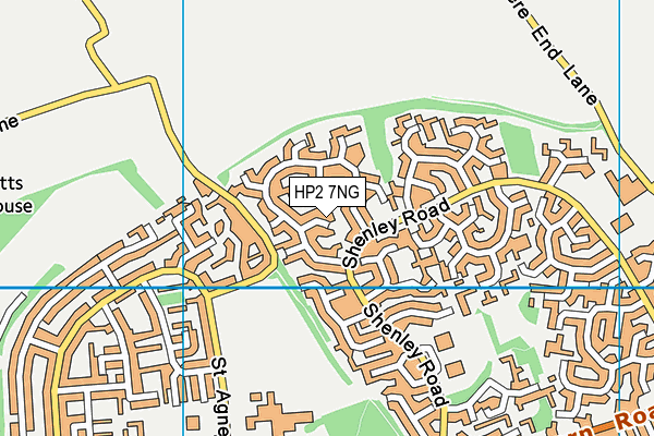 HP2 7NG map - OS VectorMap District (Ordnance Survey)