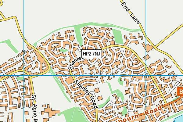 HP2 7NJ map - OS VectorMap District (Ordnance Survey)