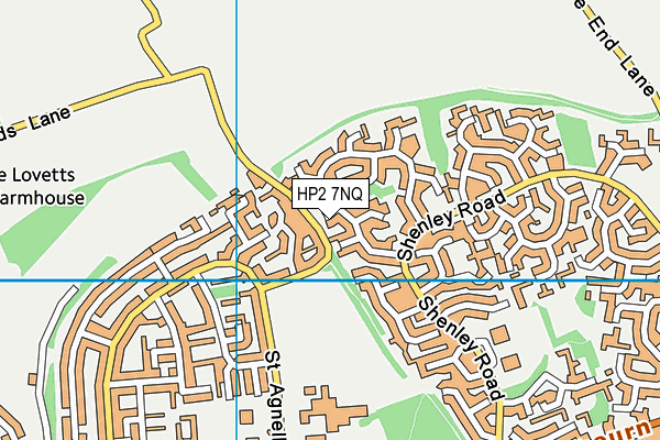 HP2 7NQ map - OS VectorMap District (Ordnance Survey)