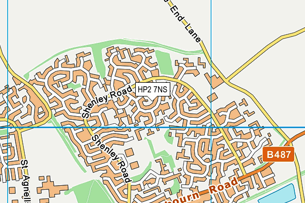 HP2 7NS map - OS VectorMap District (Ordnance Survey)