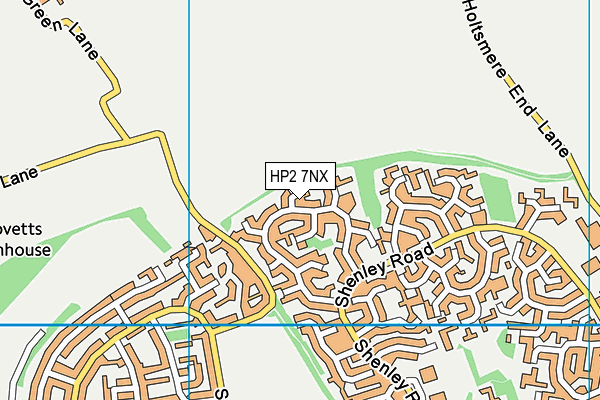 HP2 7NX map - OS VectorMap District (Ordnance Survey)