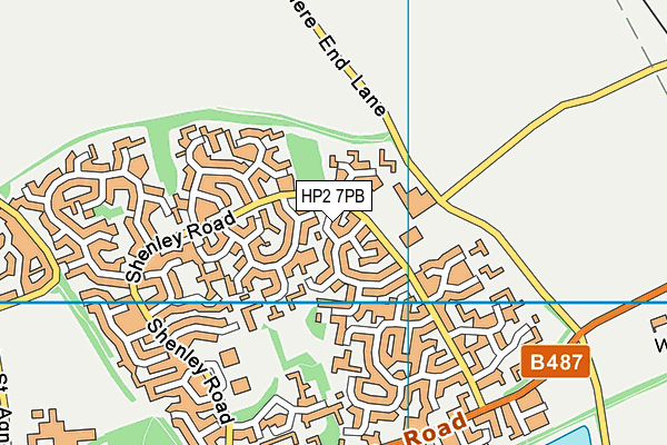 HP2 7PB map - OS VectorMap District (Ordnance Survey)