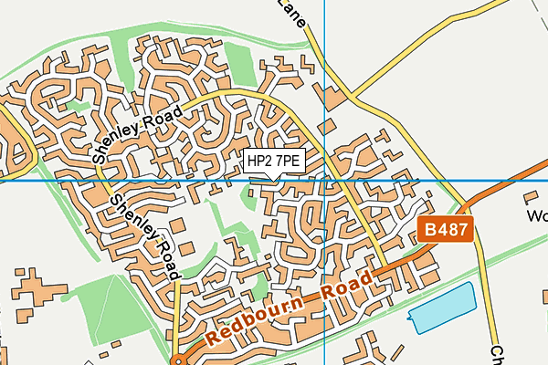 HP2 7PE map - OS VectorMap District (Ordnance Survey)