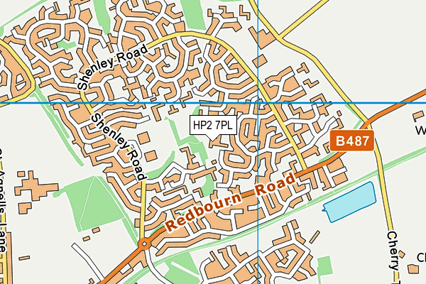 HP2 7PL map - OS VectorMap District (Ordnance Survey)