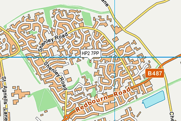 HP2 7PP map - OS VectorMap District (Ordnance Survey)