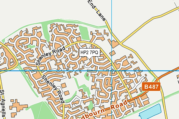 HP2 7PQ map - OS VectorMap District (Ordnance Survey)