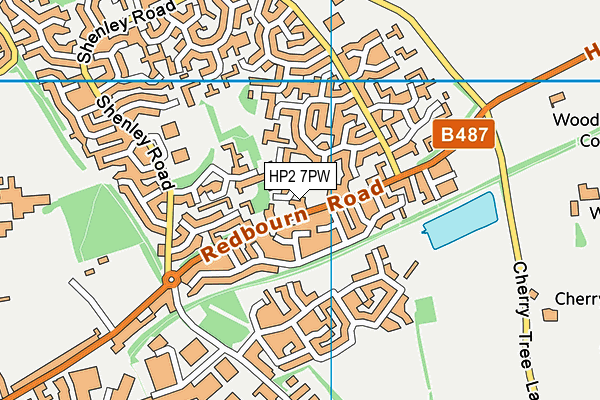 HP2 7PW map - OS VectorMap District (Ordnance Survey)