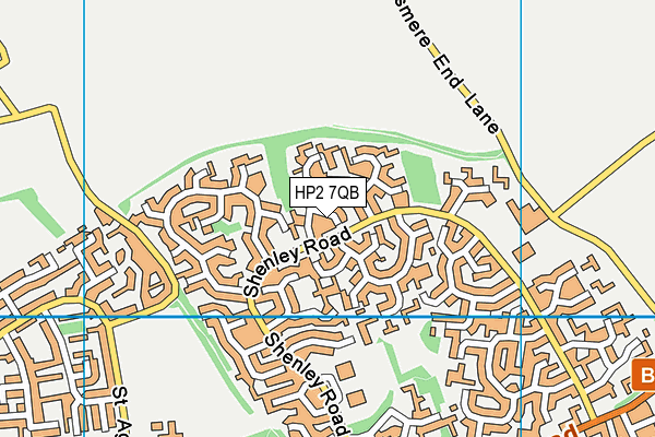 HP2 7QB map - OS VectorMap District (Ordnance Survey)