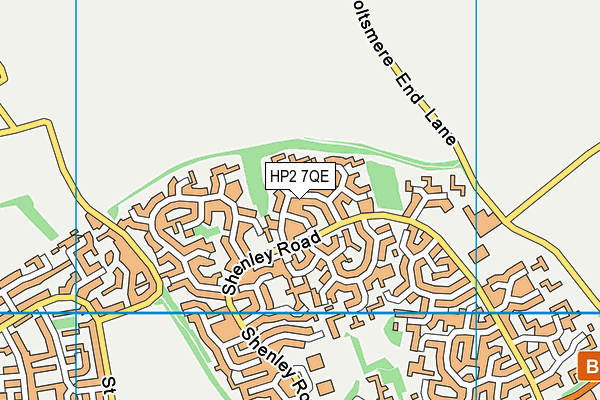 HP2 7QE map - OS VectorMap District (Ordnance Survey)