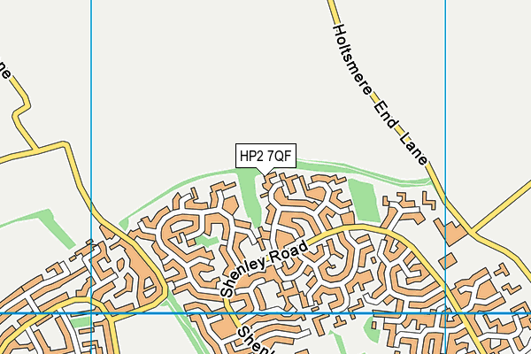 HP2 7QF map - OS VectorMap District (Ordnance Survey)