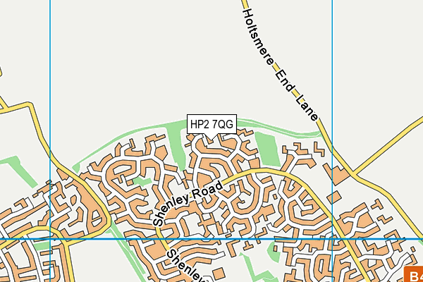 HP2 7QG map - OS VectorMap District (Ordnance Survey)