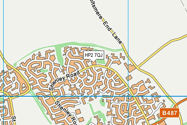 HP2 7QJ map - OS VectorMap District (Ordnance Survey)