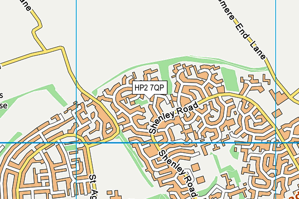 HP2 7QP map - OS VectorMap District (Ordnance Survey)