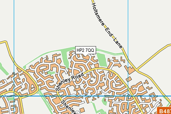HP2 7QQ map - OS VectorMap District (Ordnance Survey)