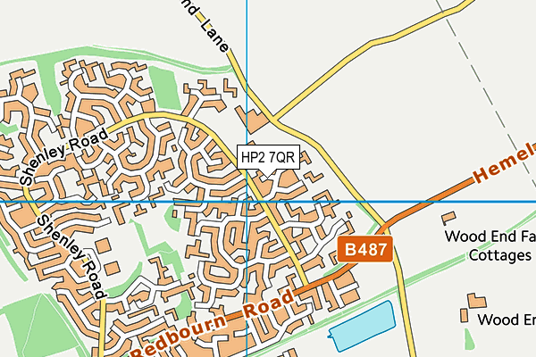 HP2 7QR map - OS VectorMap District (Ordnance Survey)