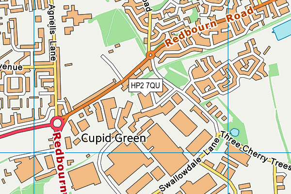 HP2 7QU map - OS VectorMap District (Ordnance Survey)