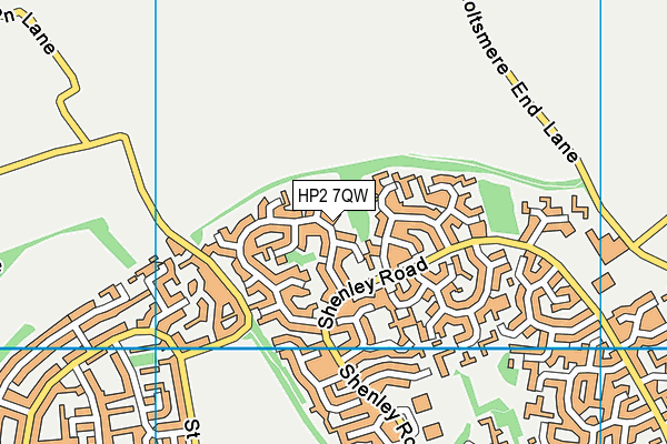 HP2 7QW map - OS VectorMap District (Ordnance Survey)