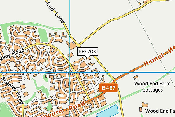 HP2 7QX map - OS VectorMap District (Ordnance Survey)