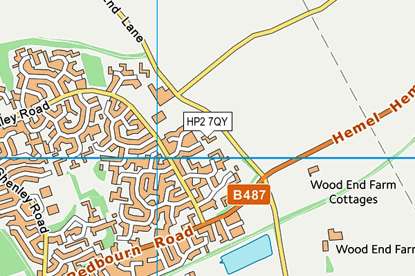 HP2 7QY map - OS VectorMap District (Ordnance Survey)