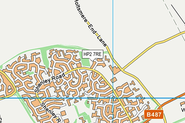 HP2 7RE map - OS VectorMap District (Ordnance Survey)