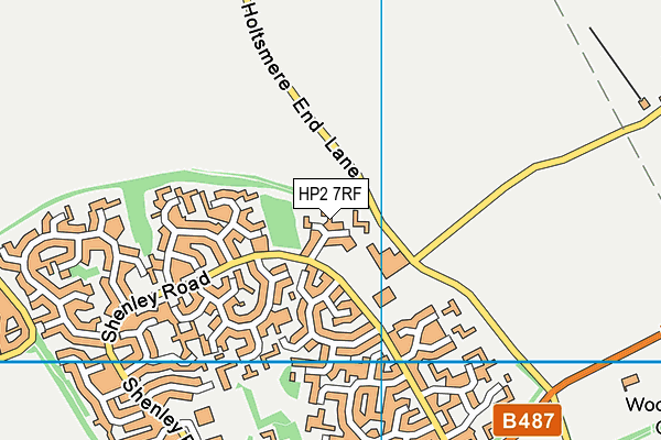 HP2 7RF map - OS VectorMap District (Ordnance Survey)