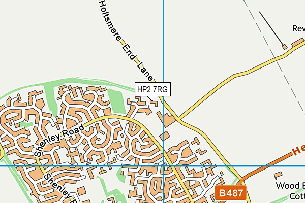 HP2 7RG map - OS VectorMap District (Ordnance Survey)
