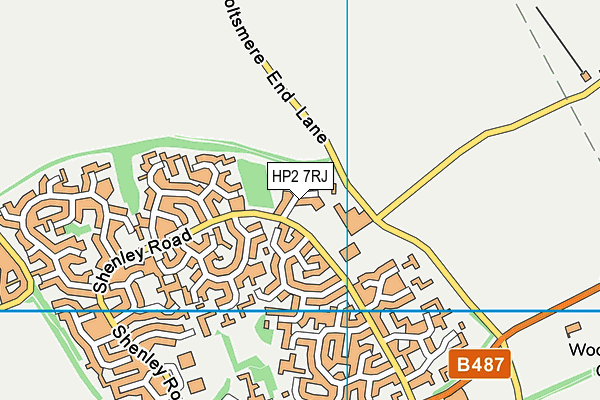 HP2 7RJ map - OS VectorMap District (Ordnance Survey)