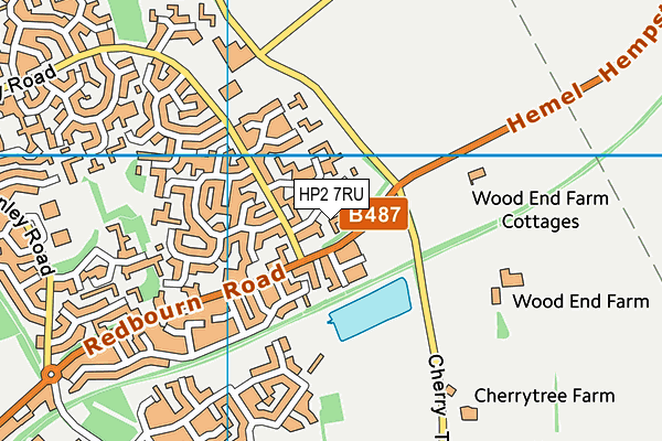 HP2 7RU map - OS VectorMap District (Ordnance Survey)