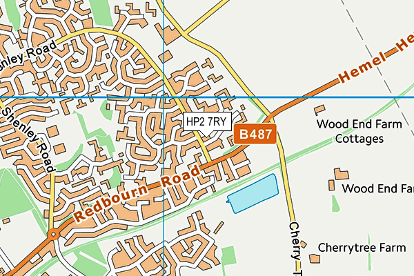 HP2 7RY map - OS VectorMap District (Ordnance Survey)