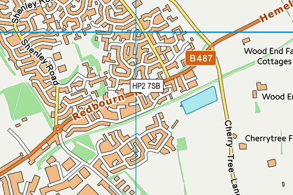 HP2 7SB map - OS VectorMap District (Ordnance Survey)