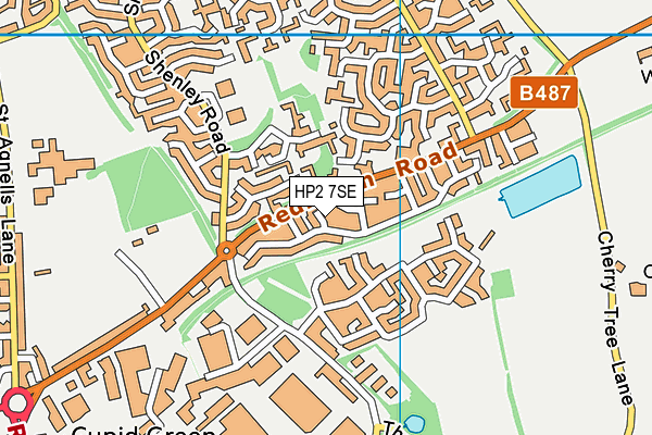 HP2 7SE map - OS VectorMap District (Ordnance Survey)