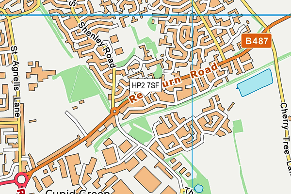 HP2 7SF map - OS VectorMap District (Ordnance Survey)
