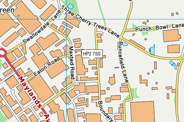 HP2 7SS map - OS VectorMap District (Ordnance Survey)
