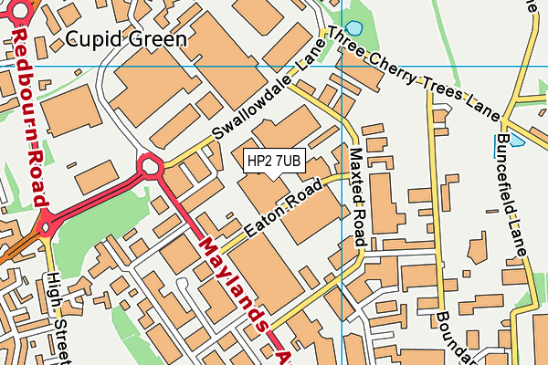 Map of RELAY SUPPLIES LTD at district scale