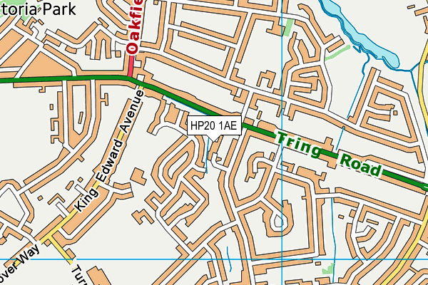 HP20 1AE map - OS VectorMap District (Ordnance Survey)