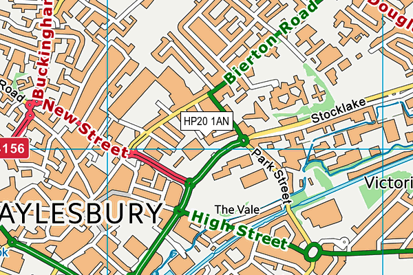 HP20 1AN map - OS VectorMap District (Ordnance Survey)