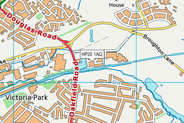 HP20 1AQ map - OS VectorMap District (Ordnance Survey)