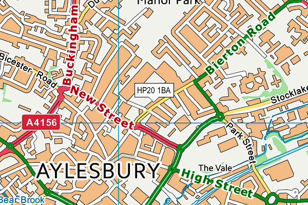 HP20 1BA map - OS VectorMap District (Ordnance Survey)